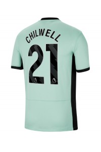 Chelsea Ben Chilwell #21 Jalkapallovaatteet Kolmaspaita 2023-24 Lyhythihainen